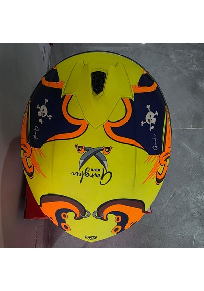 Kapalı Kask Axxıs Sarı Ahtapot Ve Korsan Temalı Xl Çok Renkli