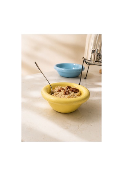 Seramik Donut Bowl Kahvaltılık Tatlı Salata Kase Sarı - 828755007 Sarı