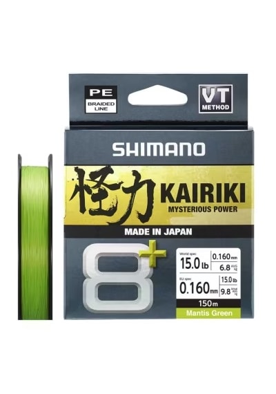 Shimano Kairiki 8+ 150 Mt 0.16mm İp Misina Mantis Green