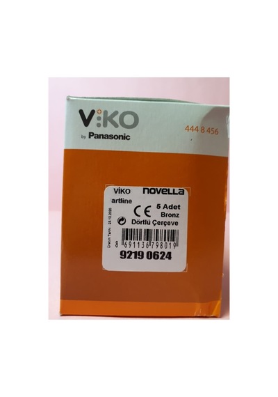 Viko 92190624 Novella Bronz 4 Lü Çerçeve