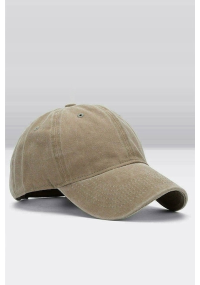 Külah Erkek Eskitme Şapka Yazlık Outdoor Kep Kasket-Bej-Bej-Standart