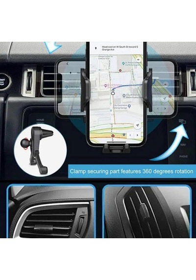 Telefon Tutucu Araç Otomatik Klipsli Araba Telefon Tutucu Ayarlanabilir Cam Ve Torpido Için Yüksek Kalite Tutucu Diğer