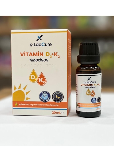 X-Labcure D3 K2 Vitamin + Lügol İyot Solüsyonu + Propolis Damla 3 x 20 ML
