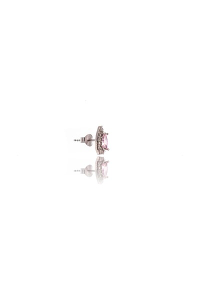 Pembe Damla Gümüş Küpe-510 Silver