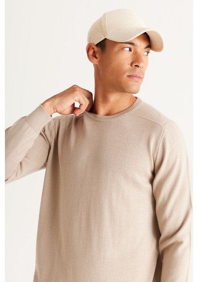 AC&Co / Altınyıldız Classics Erkek Bej Standart Fit Normal Kesim Bisiklet Yaka Triko Kazak Bej AC&Co / Altınyıldız Classics Erkek Bej Standart Fit Normal Kesim Bisiklet Yaka Triko Kazak Bej