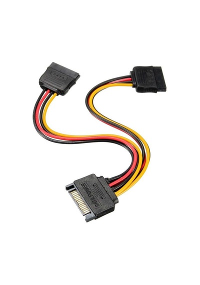 Sata 15 Pin Dişi Erkek 2 Port Çoklayıcı 4426A Y Kablo Splitter Hd Sata 15 Pin Dişi Erkek 2 Port Çoklayıcı 4426A Y Kablo Splitter Hd