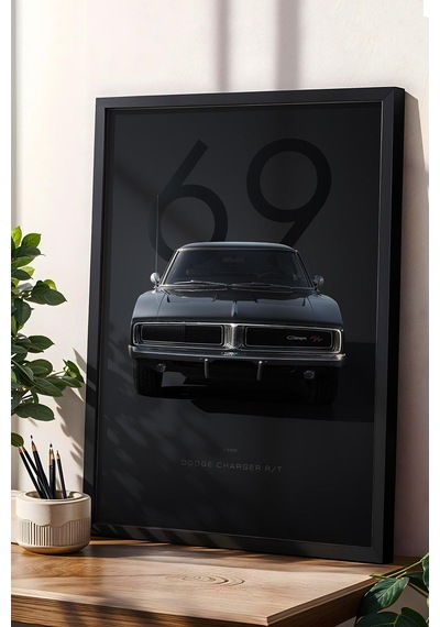 1969 Dodge Charger R/t Çerçeveli Tablo - Special Edition Car Poster