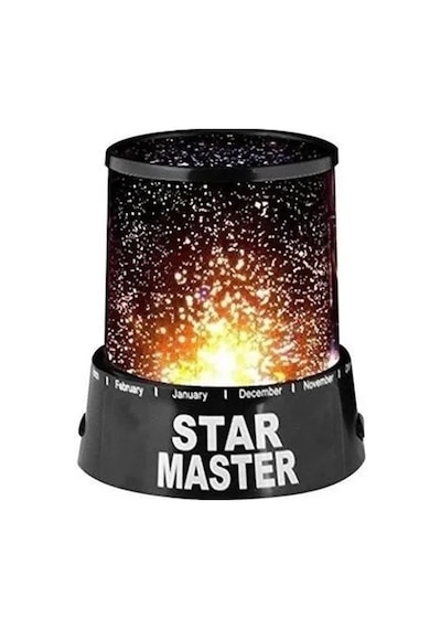 Star Master Pilli Gökyüzü Projeksiyonlu Led Renkli Yıldızlı Tavan Işık Yansıtma Gece Lambası -15m