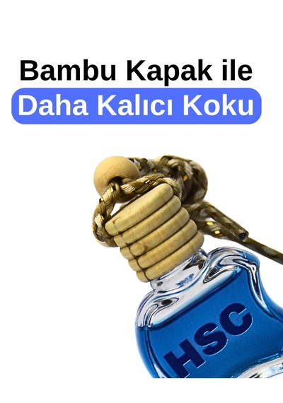 Okyanus Kokulu Oto Ayna Kokusu Bambu Kapaklı Cam Elma Tasarım Kalıcı Araç Kokusu 1 Adet