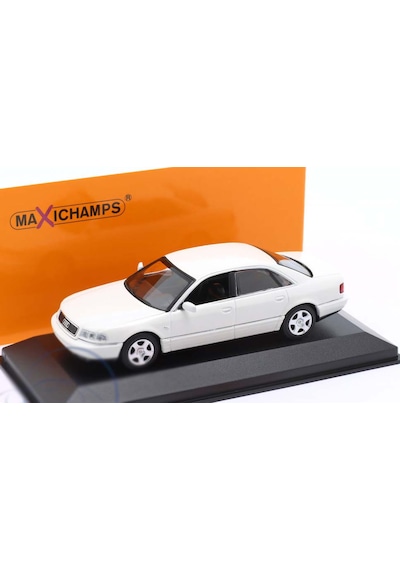 1:43 Ölçek Maxichamps 1999 Audi A8 Diecast Metal Minyatür Model Araba 10cm