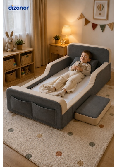 Dizanor Siyah Renk 140 X 200 Ölçü Maxi Nest Montessori Çocuk Karyola Yatak Seti Dizanor Siyah Renk 140 X 200 Ölçü Maxi Nest Montessori Çocuk Karyola Yatak Seti