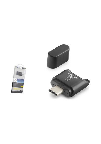 Type-c 3.2 Gen1 Kart Okuyucu Microsd 5 Gbps Siyah Tc302 Evimdeyokyok