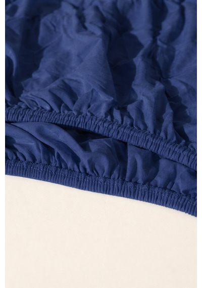 Bessy Penye Fitted Lastikli Çarşaf %100 Pamuk Kumaş Tek Çift Kişilik Battal King Size Lacivert