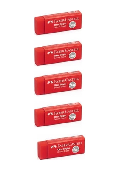 Kırmızı Okul Silgisi 18 72 23 5 Adet