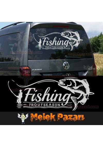 Alabalık Mevsimi, Balık Avı,Avcılık Oto Sticker