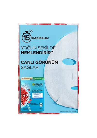 2 Adet Garnier Nem Bombası Canlandırıcı Kağıt Yüz Maskesi 31036479