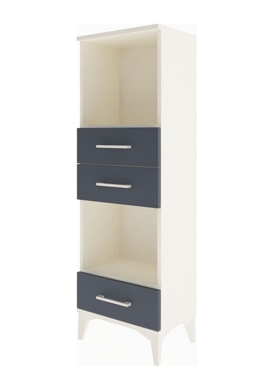 Arges Dolap 2 Raflı 3 Çekmeceli 44x30x134 Aytaşı-antrasit Aytaşı