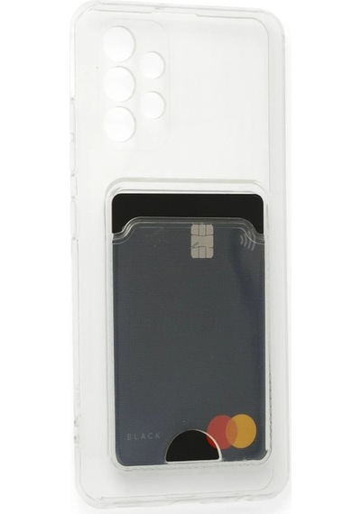 Cosmotex Newface Samsung Galaxy A33 5g Kılıf Kart Şeffaf Silikon - Şeffaf