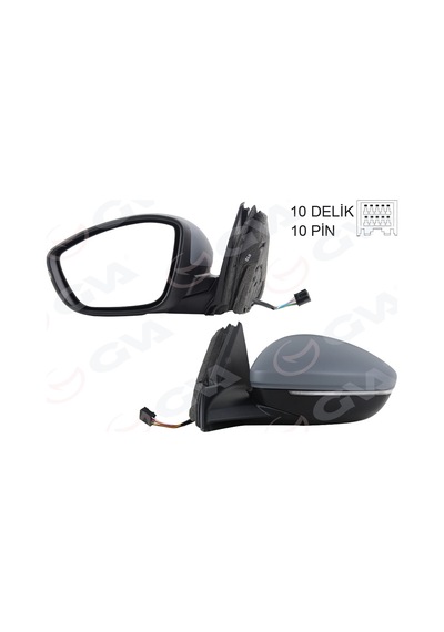 Gva 1090232-99 Dış Dikiz Aynası Sol Elektrikli Isıtmalı Sinyalli Katlanır Ç.aydınlatmalı Astarlı Konveks 208 19- Corsa F 19- 10h10p 983758881t-98260232xt