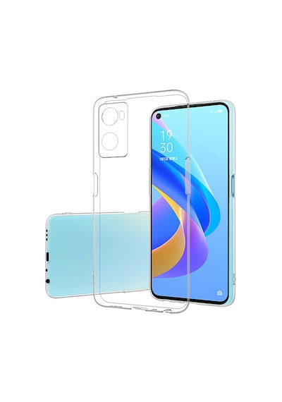 Kilifone - Oppo A96 4g Uyumlu - Kılıf Şeffaf Soft Slim Fitt Süper Silikon Kapak - Şeffaf