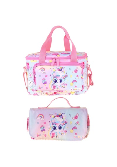 Kaukko Kids Kız Çocuk Dondurma Desenli Pembe Thermo Beslenme Çantası Ve Kalemlik Seti - Setkk-l5284 Pembe - Turkuaz Kaukko Kids Kız Çocuk Dondurma Desenli Pembe Thermo Beslenme Çantası Ve Kalemlik Seti - Setkk-l5284 Pembe - Turkuaz