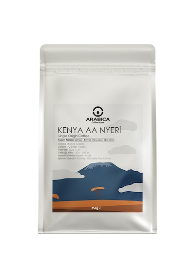 Kenya Aa Natural Kahve 250g Öğütülmüş Kahve Taze Kavrulmuş Kağıt Filtre