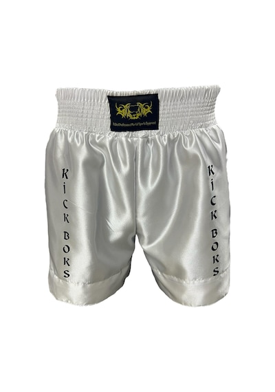 Kickboks Şortu - Kickboks Müsabaka Şortu Beyaz
