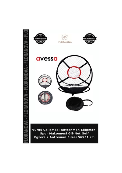Vuruş Çalışması Antrenman Ekipmanı Spor Malzemesi Glf-net Golf Egzersiz Antreman Filesi 56x51 Cm Çok Renkli