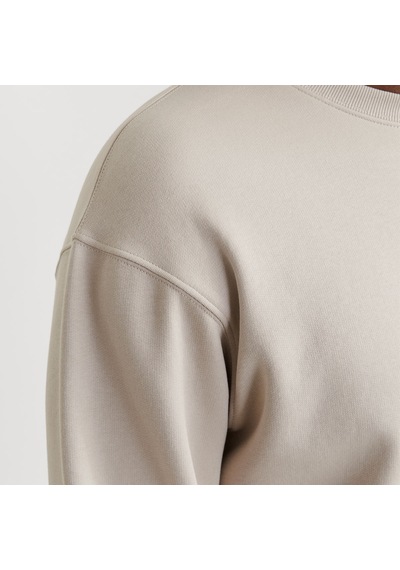 Jack & Jones Jack&jones Star Basic Erkek Bej Bisiklet Yaka Sweatshirt Bej