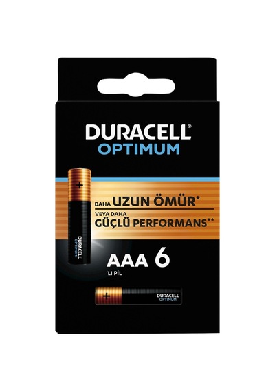 Duracell Optimum Aaa Pil 6lı Uzun Ömürlü Alkalin Pil Tarı