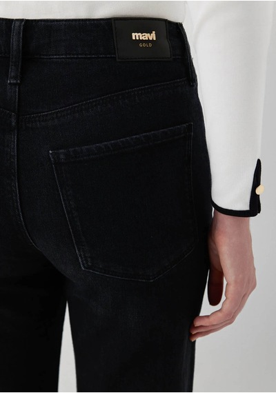 Mavi Victoria Wide Leg, Yüksek Bel Antrasit Kadın Jean Pantolon 101072-a3816