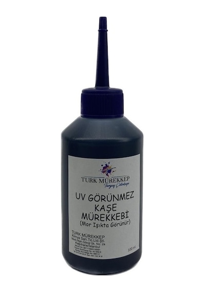Turk Mürekkep Uv Görünmez Kaşe Mürekkebi 100 ML