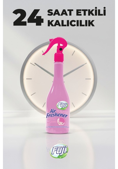 Fuji Pudra Oda Spreyi 400 Ml - 6'lı Eko Paket Air Freshener Neon Pudra Oda Kokusu