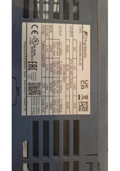 Fuji Frenic-ace Frn0044e2s-4e 18.5/22kw Sürücü 18,5/22 Kw 41/46 A 3 Phase Drıver
