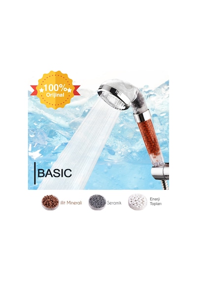 Relax Bagno Su Tasarruflu Arıtmalı Duş Başlığı - 3 Adet Diğer