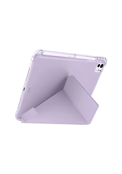Huawei Matepad Pro 12.2" Kılıf Katlanır Kalem Bölmeli Silikon Standlı Uyku Modlu Akıllı Kapak Kapaklı Kılıf