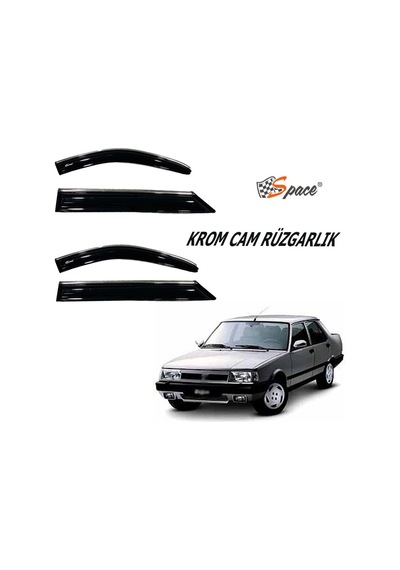 Krom Cam Rüzgarlığı 1.2mm Tofaş -doğan-kartal-şahin 4'lü / Caru435