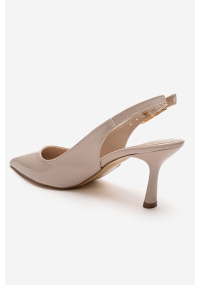 Esatsani Bej Rugan Arka Açık Sivri Burun Cm Topuklu Gece Davet Stiletto Kadın Ayakkabı Bej Rugan Esatsani Bej Rugan Arka Açık Sivri Burun Cm Topuklu Gece Davet Stiletto Kadın Ayakkabı Bej Rugan