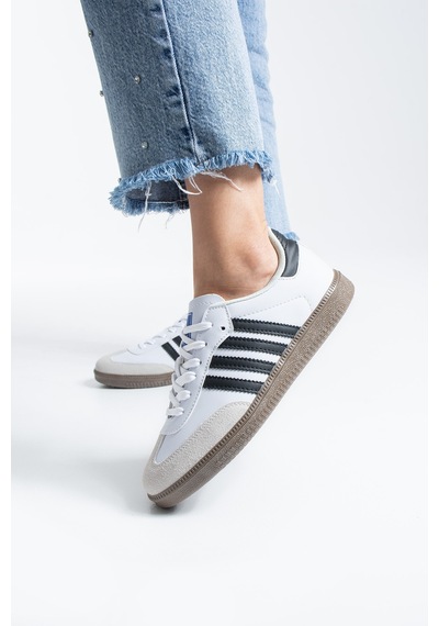 Polomia Comfort Retrox Kadın Retro Vintage Tasarım Stil Sneaker Günlük Yürüyüş Ve Okul Ayakkabı Sneaker Beyaz-siyah
