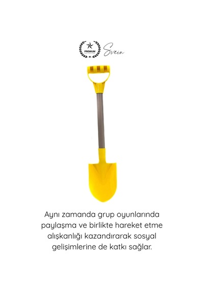 Kazmakürek İkili Bahçe Seti Çocuk Kazma Kürek Oyuncak Kum Plaj Toprak Bahçe Oyun Seti Dayanıklı Pla