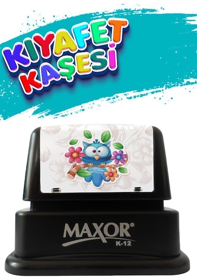 Maxor Kaşe Kıyafet Kaşeşi Baykuş Temalı Öğrenci Kaşesi / Kıyafet Etiketi / Kumaş Kıyafet Kaşesi