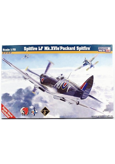Mistercraft D182 1/72 Spitfire Lf Mk. Xvıe Packard Savaş Uçağı Plastik Model Kiti-51250