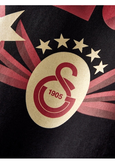 Galatasaray Lisanslı 2026 Şampiyonluk Siyah Tişört