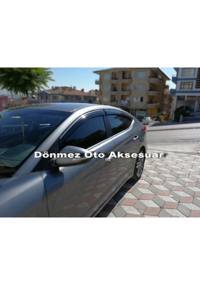 Hyundai Elantra Mügen Cam Rüzgarlığı Kromlu 2016-2020 Arası 4 Lü N11.38185