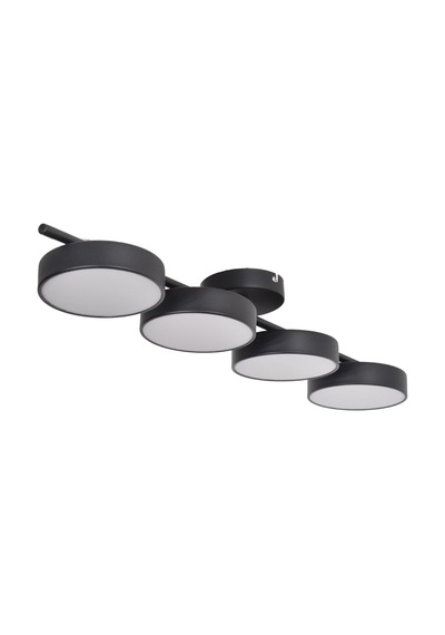 Tual Modern Salon Yatak Odası Giyinme Odası Mutfak Beyaz Işık Ledli Siyah Renk 4 Lü Led Avize Siyah4 Siyah4