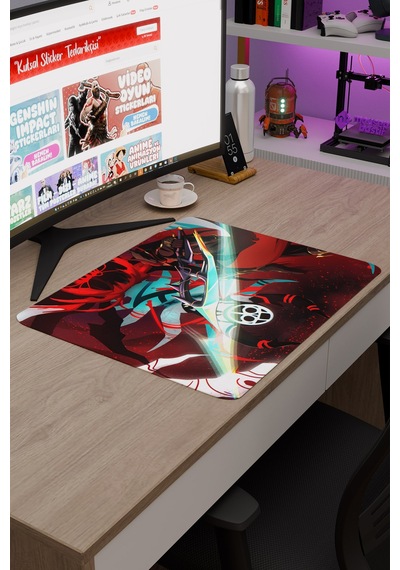 Gurren Lagann Kaymaz Dikişli Kauçuk Oyuncu Mousepad V2 - 48x40 Xl Gaming Mouse Pad Fare Altlığı