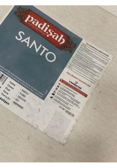 Padişah Halı Santo 631882 061 Serisi Akrilik Salon Oturma Yatak Odası Halısı Krem
