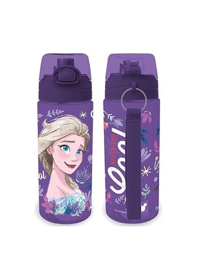 Frozen Matara 500 Ml Mor Renk 1 Adet Lisanslı Suluk Okul Matarası Öğrenci Suluğu Mor