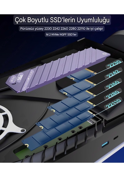 Jeyı Ps5 Slim/pro Ssd Soğutucu Playstation 5 Slim/pro Nvme