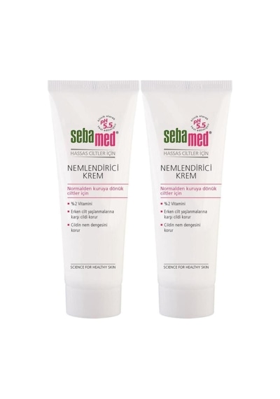 Sebamed Nemlendirici Krem Tüp 50ml Günlük Kullanım 2 Li Set